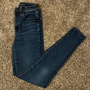 American Eagle Outfitters Deep Blue Jeggings